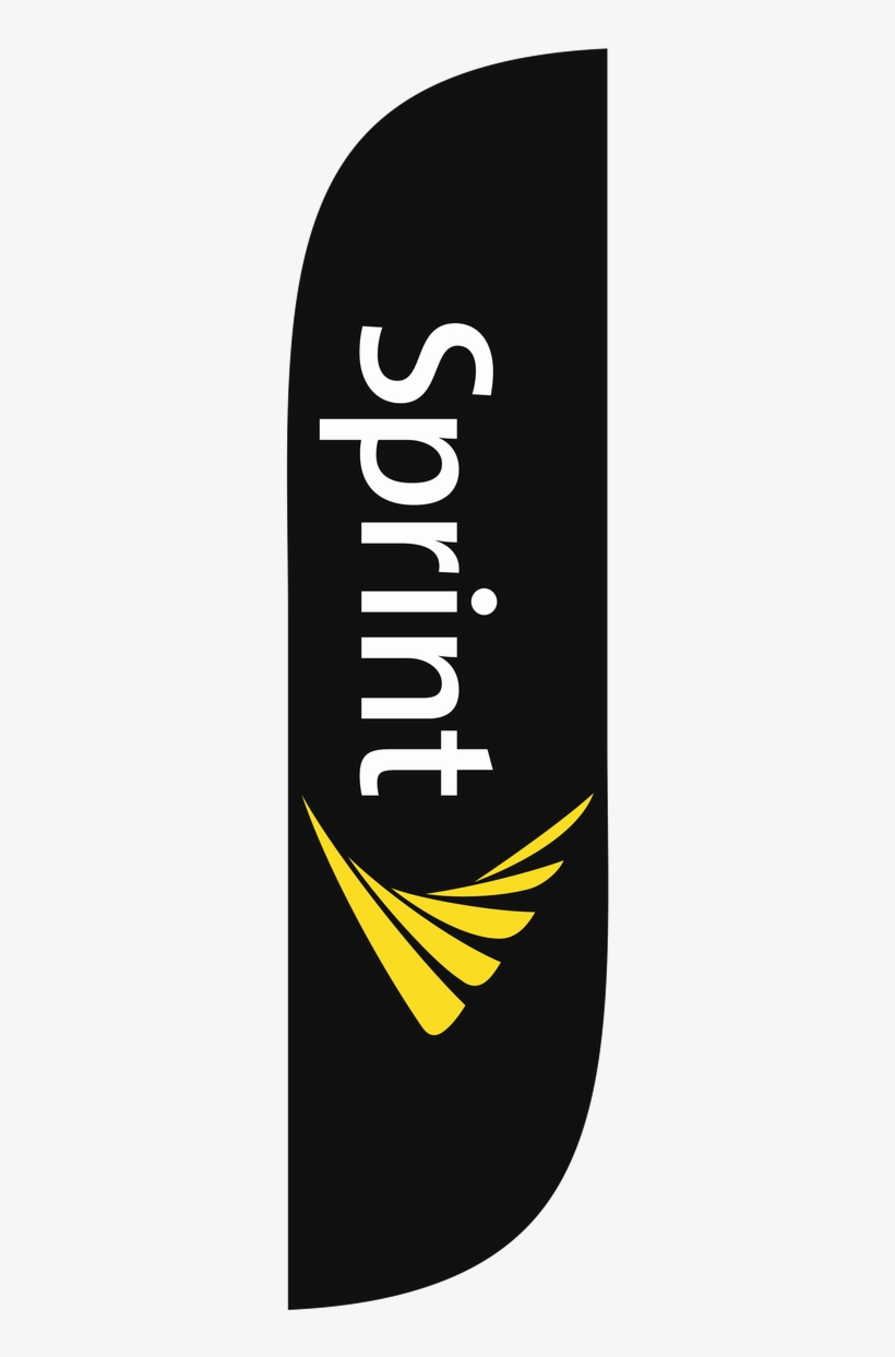 5ft Black Feather Flag Sprint - Graphic Design, transparent png