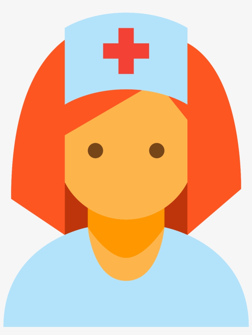 This Is An Image Of The Front Of A Nurse's Face - Moderador Icon, transparent png