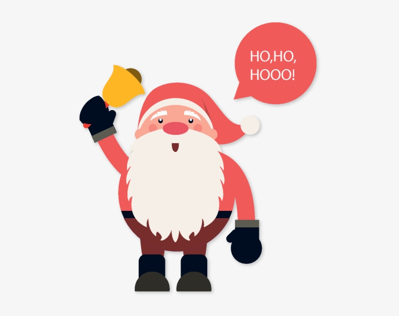 Christmas Emoji Plus Messages Sticker-8 - Хо Хо Хо Санта, transparent png