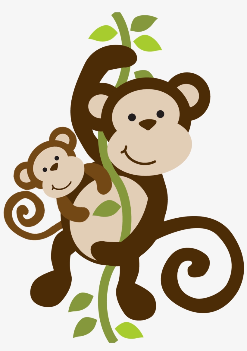 Mommy Clipart Baby Monkey - Monkey Bathroom Shower Curtain, transparent png