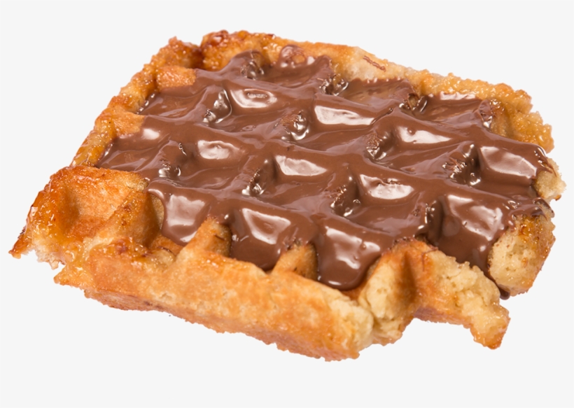 Free Waffles With Nutella - Belgian Waffle, transparent png