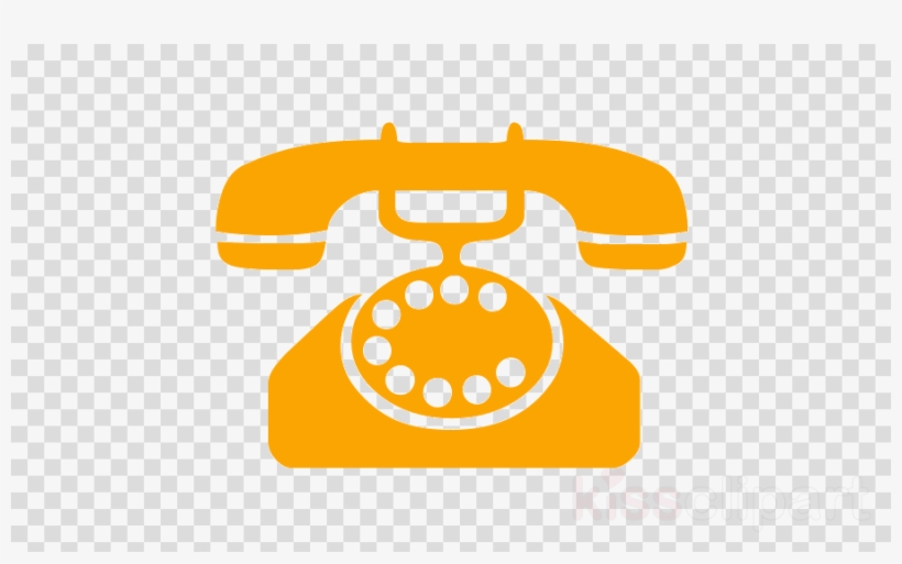 Orange Telephone Icon Transparent Clipart Computer - Give Me A Ring Greeting Cards, transparent png