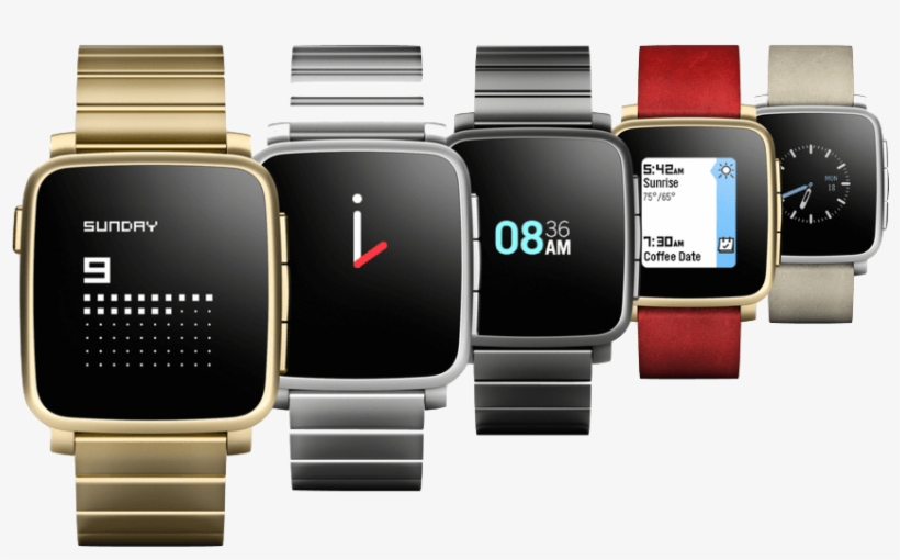 The Leather Band Fits Wrists With A Circumference Between - Bracelet Pebble Time Steel, transparent png