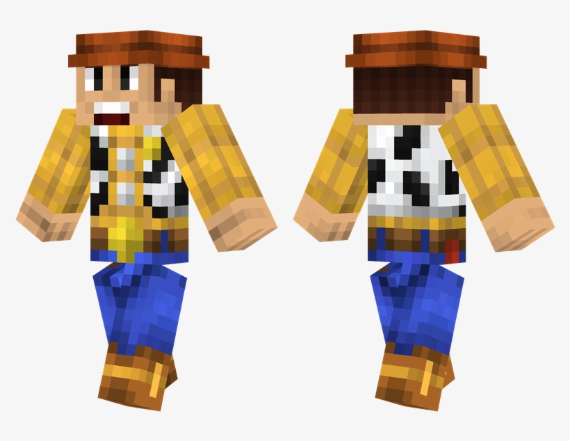 Woody - Woody Toy Story Minecraft Skin, transparent png