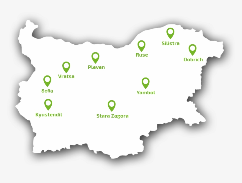 The Company's Sales And Service Complexes Are Located - 3d Bulgarian Flag Map, transparent png