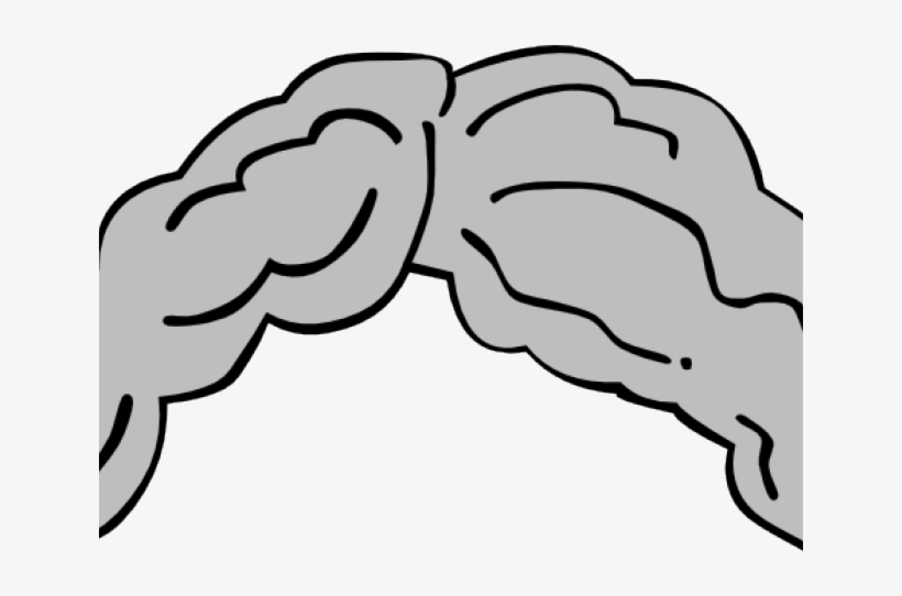 Dark Hair Clipart Black Wig - Gray Hair Clipart, transparent png