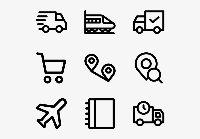 Transport 34 Icons, transparent png