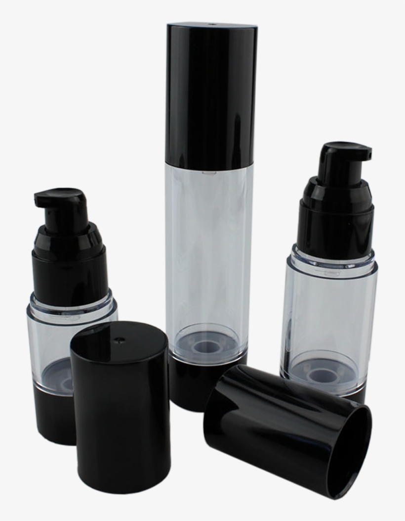 Packaging Black Airless Bottle - Bottle, transparent png