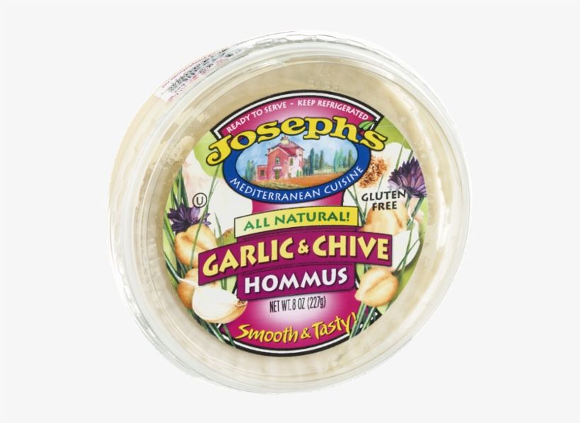 Joseph's Hommus Garlic & Chive, transparent png