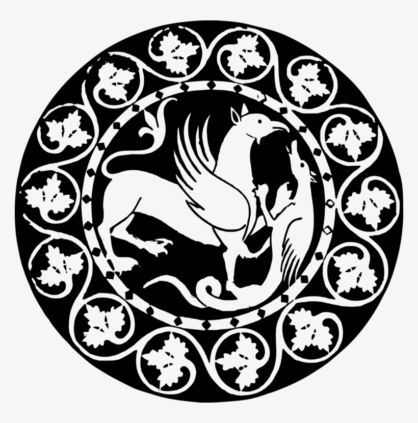 Middle Ages Symbol Tuscany Mandala Dragon - Black Dragon Symbol Shower Curtain, transparent png