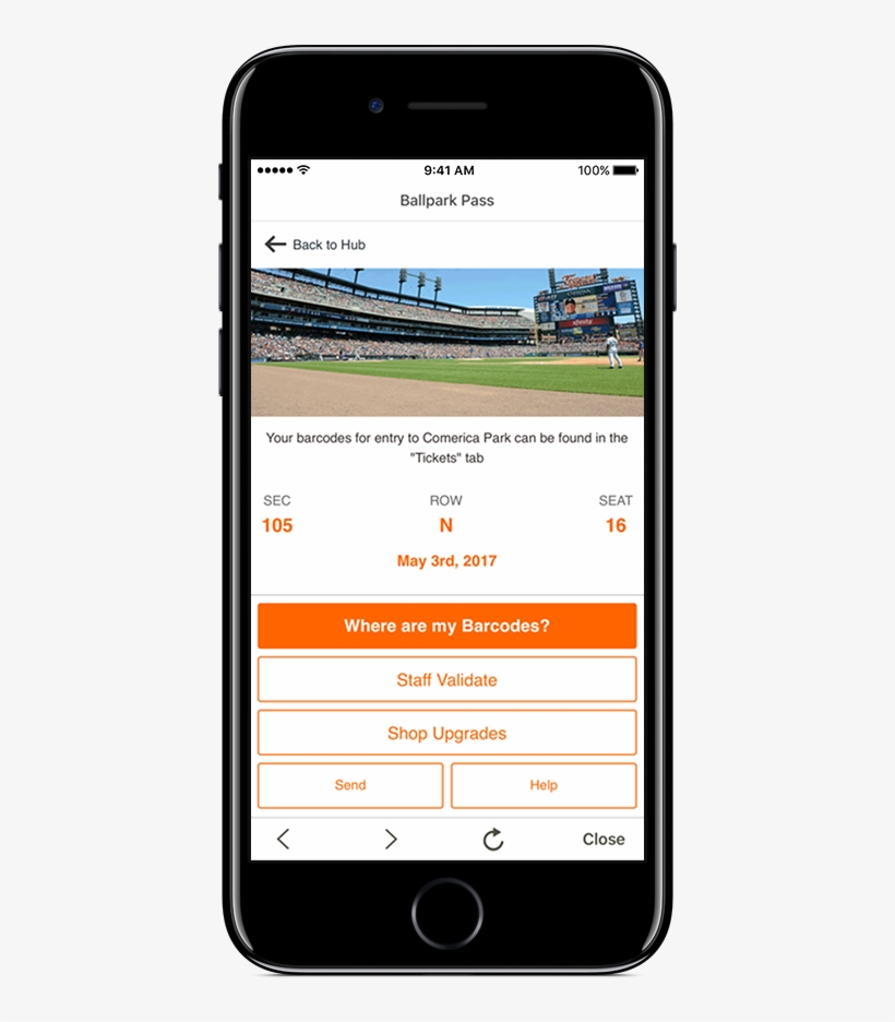 Now You Can View Where You'll Be Sitting For The Game - Smartphone, transparent png