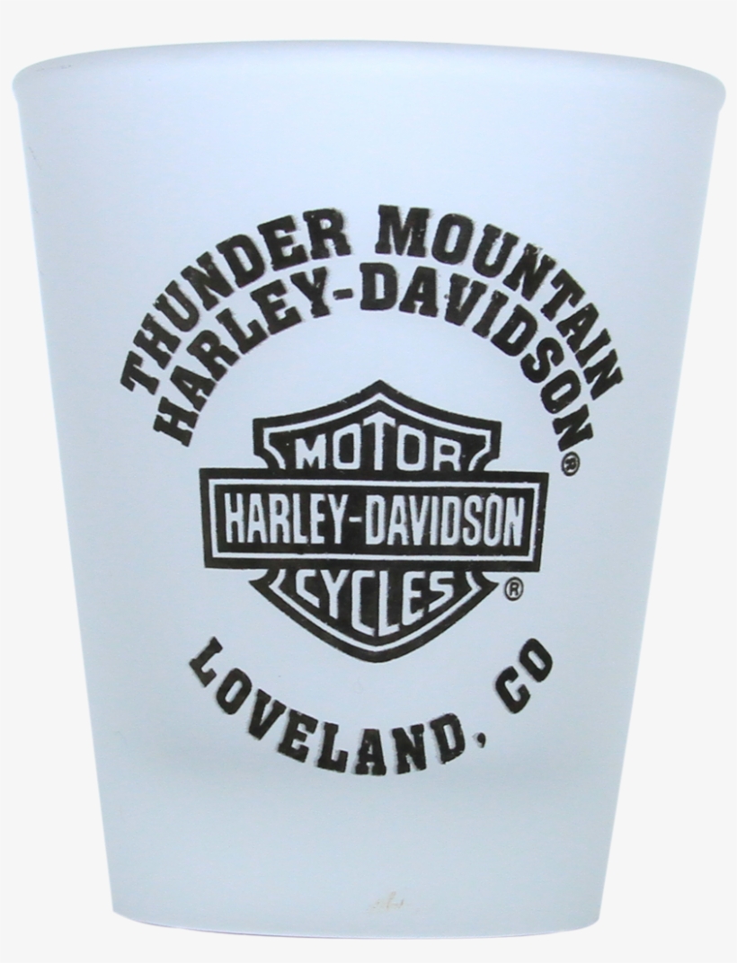 Frosted Shot Glass - Harley Davidson, transparent png