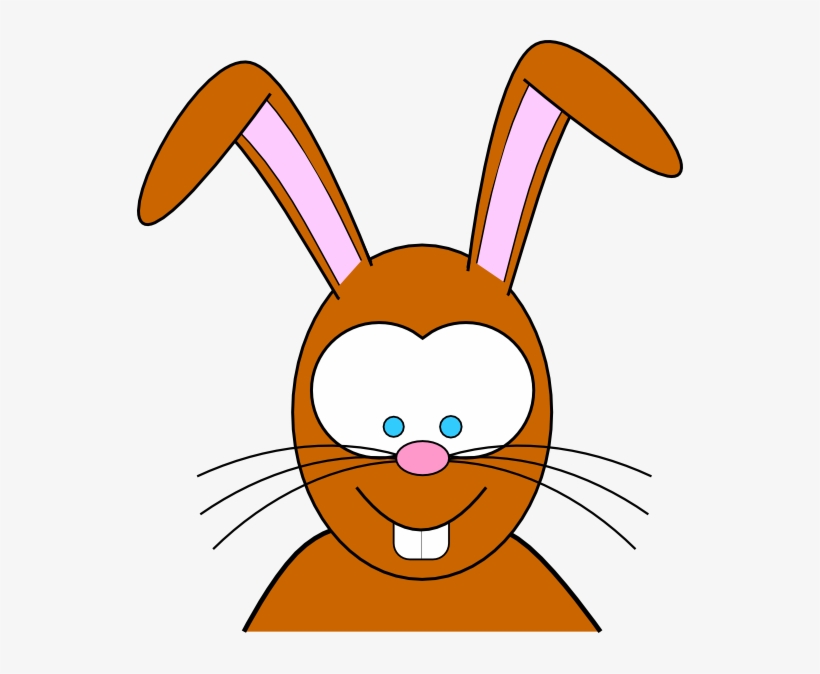 Vector Free Vectors Download 4vector - Cartoon Bunny Rabbit Face Shower Curtain, transparent png