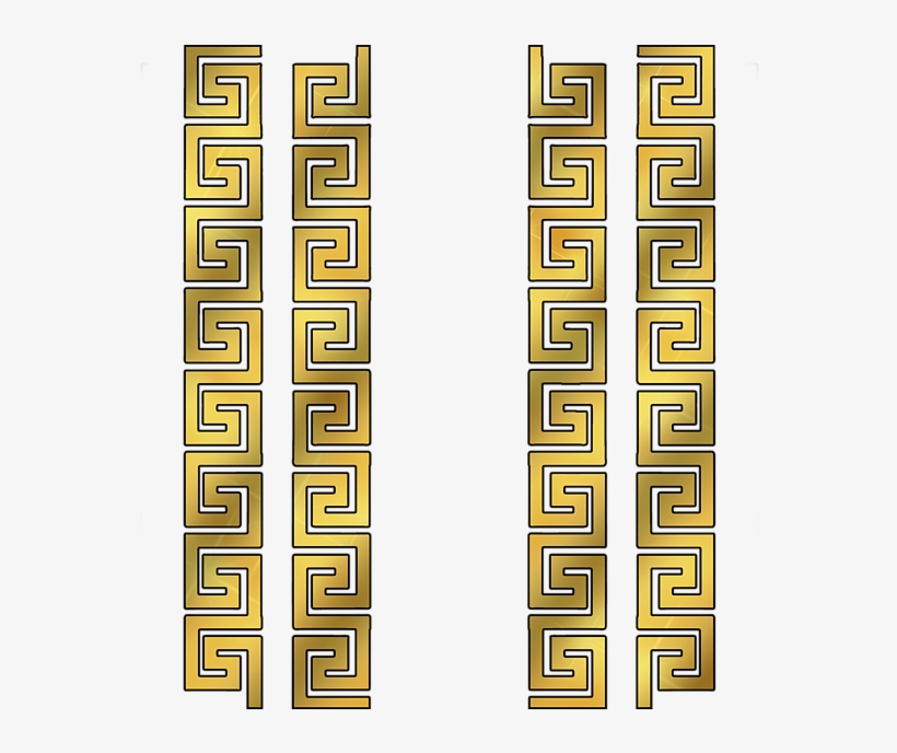 Click And Drag To Re-position The Image, If Desired - Gold Greek Pattern Png, transparent png