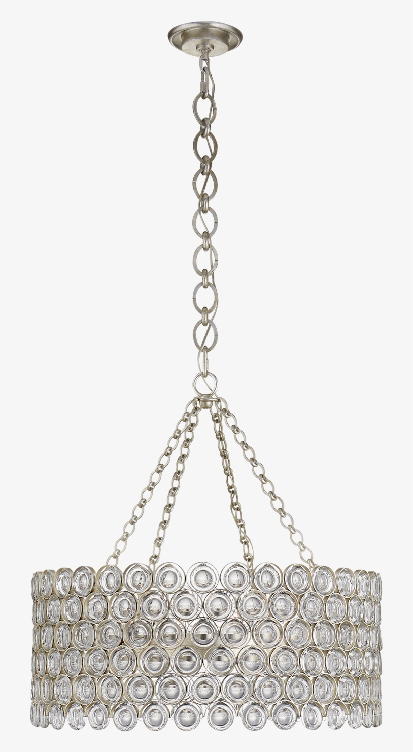 Loop Crystal Drum Chandelier - Aerin Lesina Chandelier, transparent png