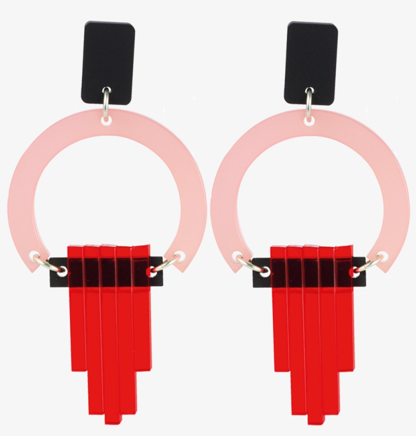 Bullet Silver - Earrings, transparent png