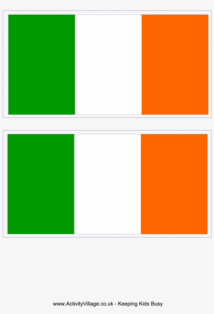 Reward Printable Irish Flag Free Ireland By Donna Theodore - Printable Ireland Flag, transparent png