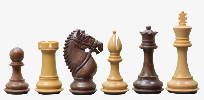 Bug Fix - New Wooden Weighted Staunton Chess Set Bud Rose Wood, transparent png