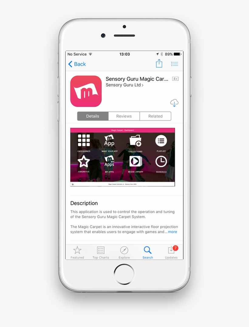 Magic Carpet App For Mobile - Mobile Phone, transparent png