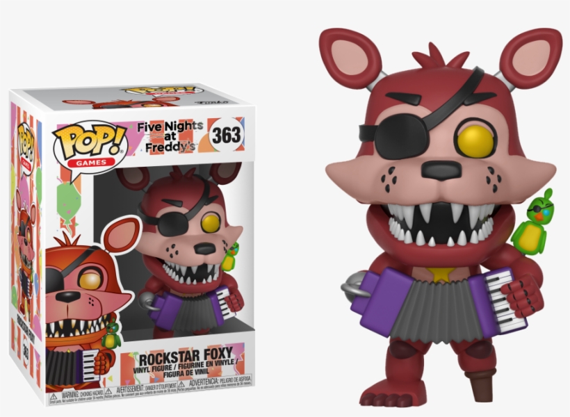 Pop Figure Five Nights At Freddy's Rockstar Foxy Pizza - Rockstar Foxy Funko Pop, transparent png