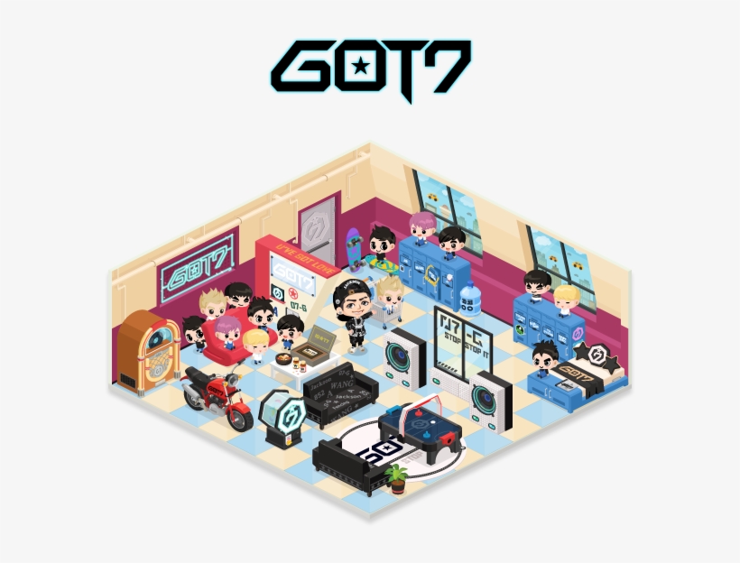 Jacksonwang Bar On Twitter - Got7 - 12 Photo Posters + Sticker Set A3 Size Bromide, transparent png