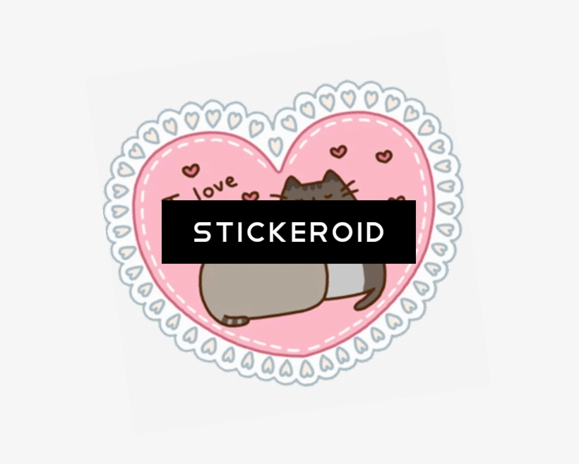 Стикер Pusheen - Love You Cartoon Cats, transparent png