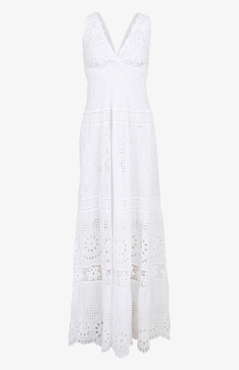 Temptation Positano Europa Lace Maxi Dress In White - Dress, transparent png