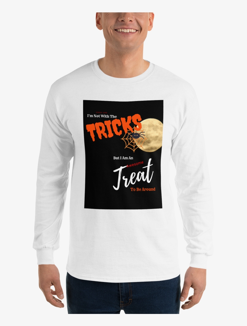 Halloween Full Moon Long Sleeve T-shirt - Long-sleeved T-shirt, transparent png