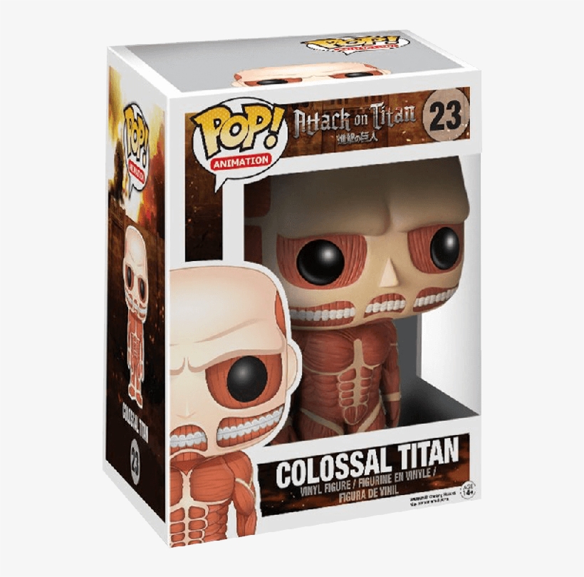 Vinyl Attack On Titan - Figurine Pop Titan Colossal, transparent png