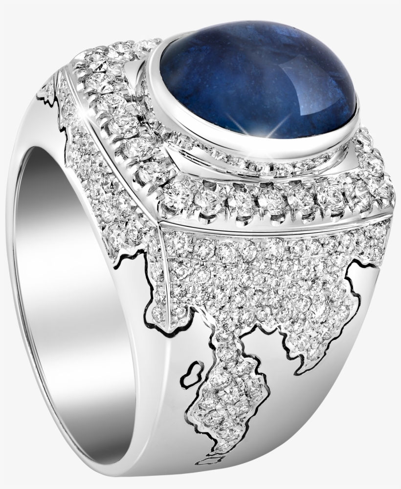 Conqueror Oval Blue Sapphire Ring - Engagement Ring, transparent png