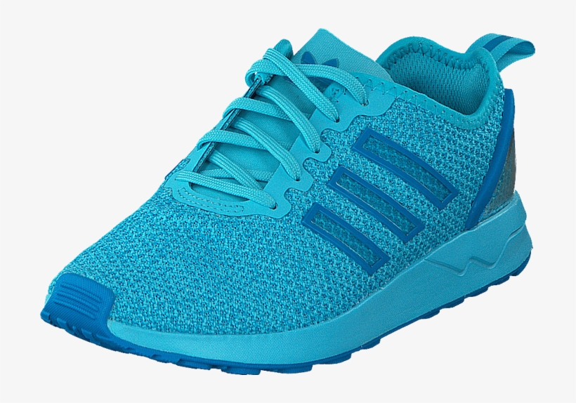 Zx Flux Racer K Blue Glow - Shoe, transparent png