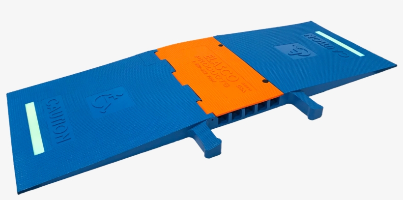 Five Channel, 1 3/8" Heavy Duty Cable Guard, Glow, - Ramp - Black, transparent png