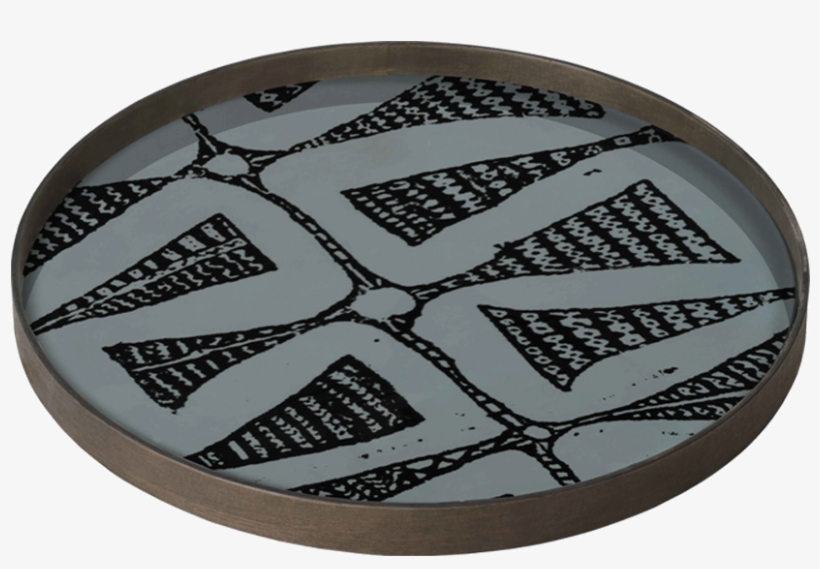 Dark Bohemian Glass Tray By Notre Monde - Notre Monde Bohemian Glass Tray, transparent png