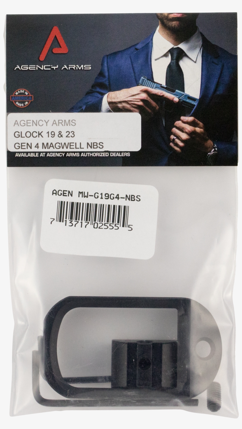 Agency Arms Mw G19g4 Nbs Magwell Compatible With Glock - Agency Arms Glock 43, transparent png