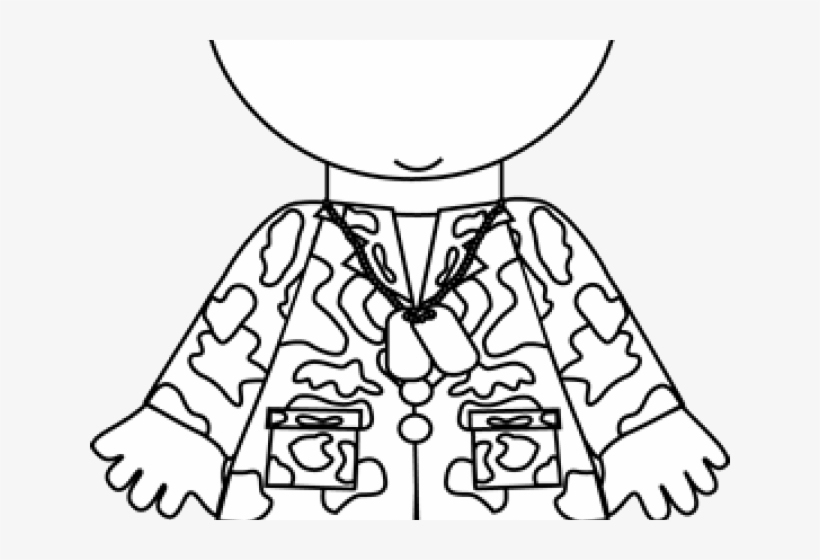Army Clipart Outline - Clip Art, transparent png