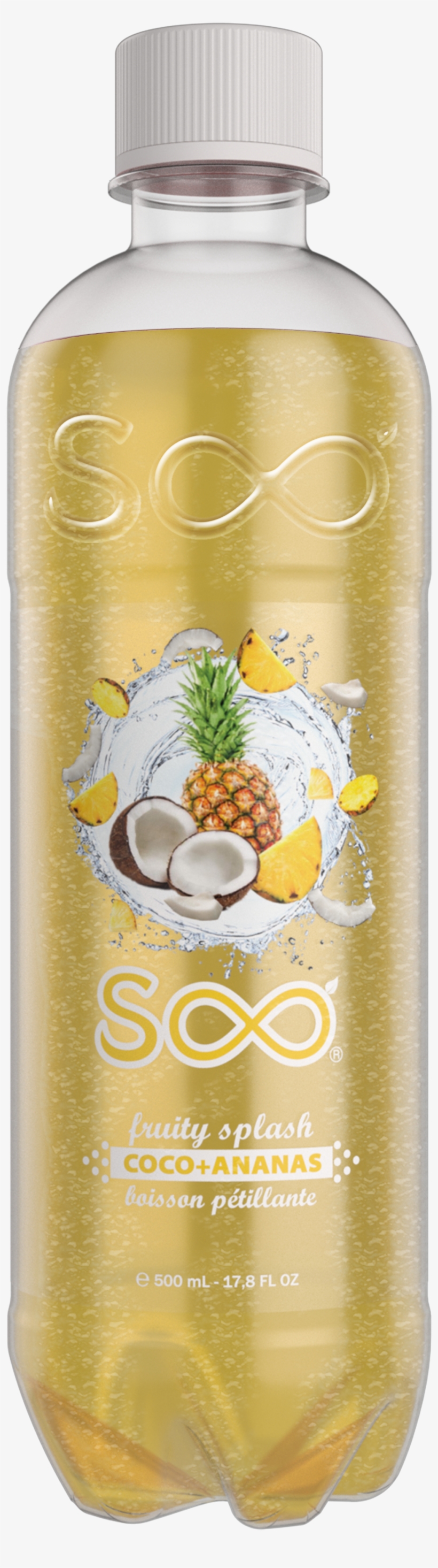 Soo Fruity Splash Pina Colada Flavour Beverage - Plastic Bottle, transparent png