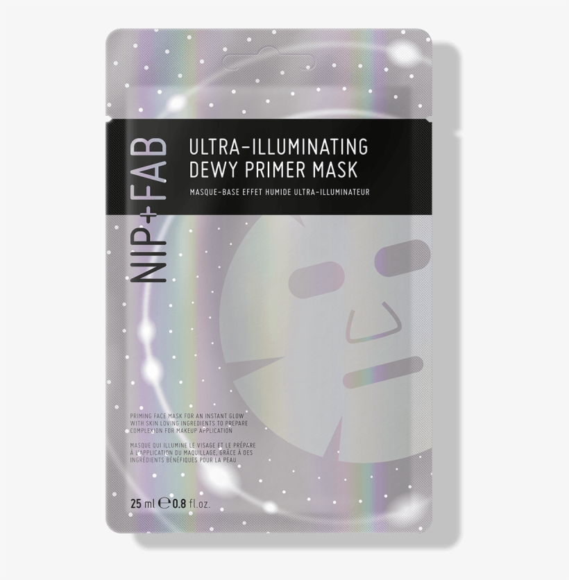 Ultra-illuminating Dewy Primer Sheet Mask - Nip+fab Make Up Mattifying Oil Control Primer Mask, transparent png
