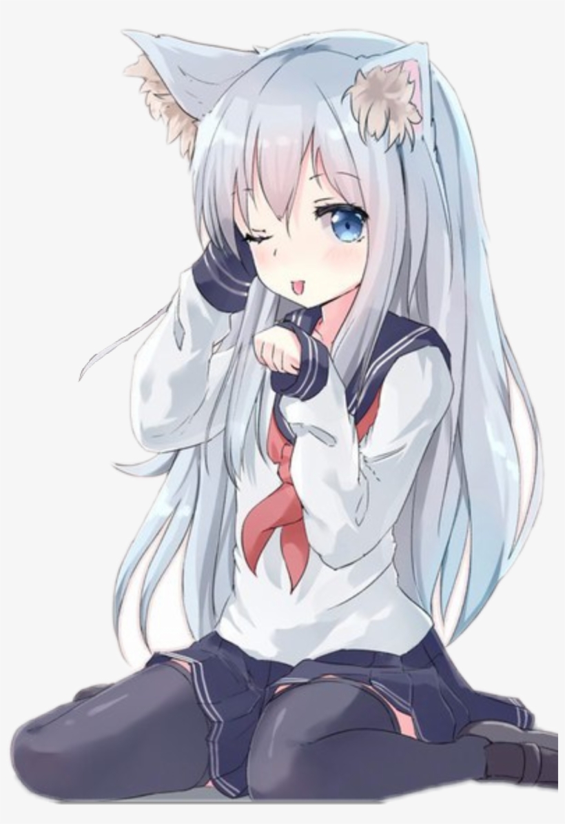 Report Abuse - Neko Anime Girl, transparent png