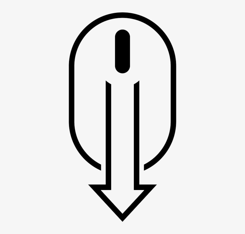 Scroll Down - Scroll Mouse Vector, transparent png