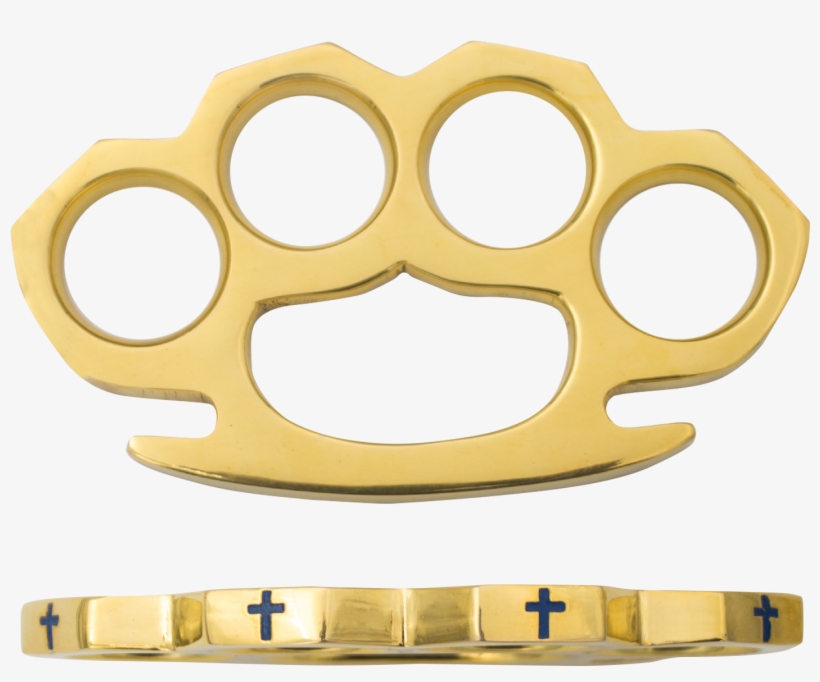 Real Brass Paper Weights With Cross Design Blue - Brass, transparent png