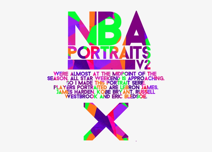 Nba Portraits V2 - Graphic Design, transparent png