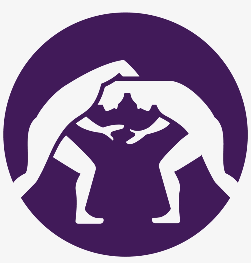 Silhouette Wrestling Large Bakupurple - Greco Roman Wrestling Logo, transparent png