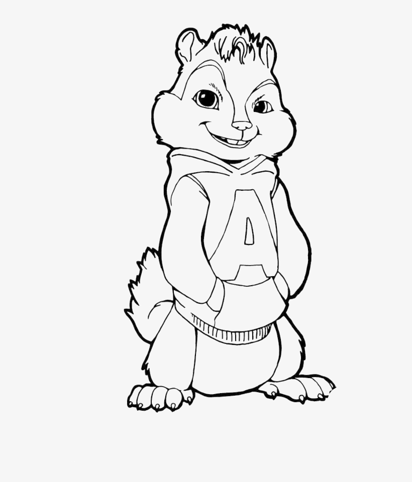 Alvin And The Chipmunks Cool Coloring Page, Printable - Alvin And The