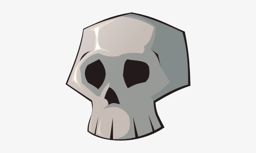 Simple Skull Clipart - Skull Clip Art, transparent png