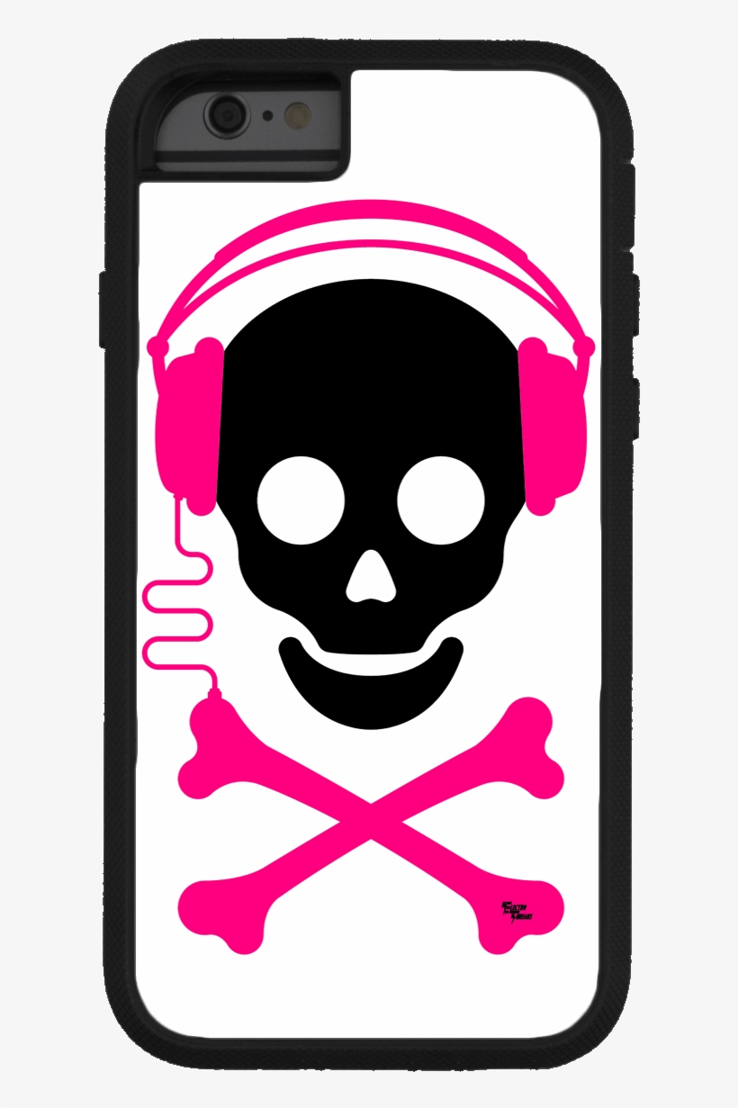 Iphone 6 Case Audio Skull V=1506121406 - Skull And Crossbones Headphones, transparent png