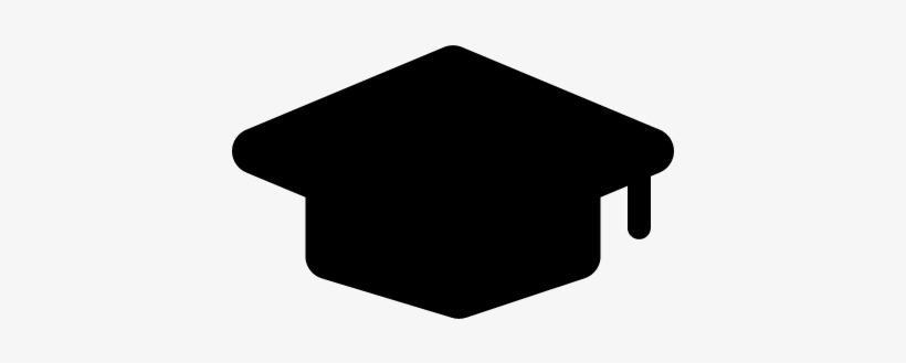 University Graduates Cap Silhouette Vector - University Clipart, transparent png