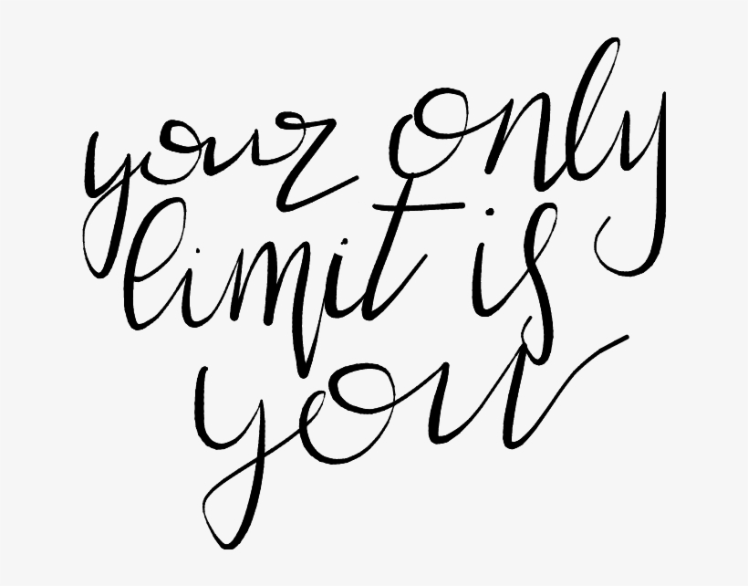 Motivation Quotes Stickers Calligraphy Lettering Not - Calligraphy, transparent png
