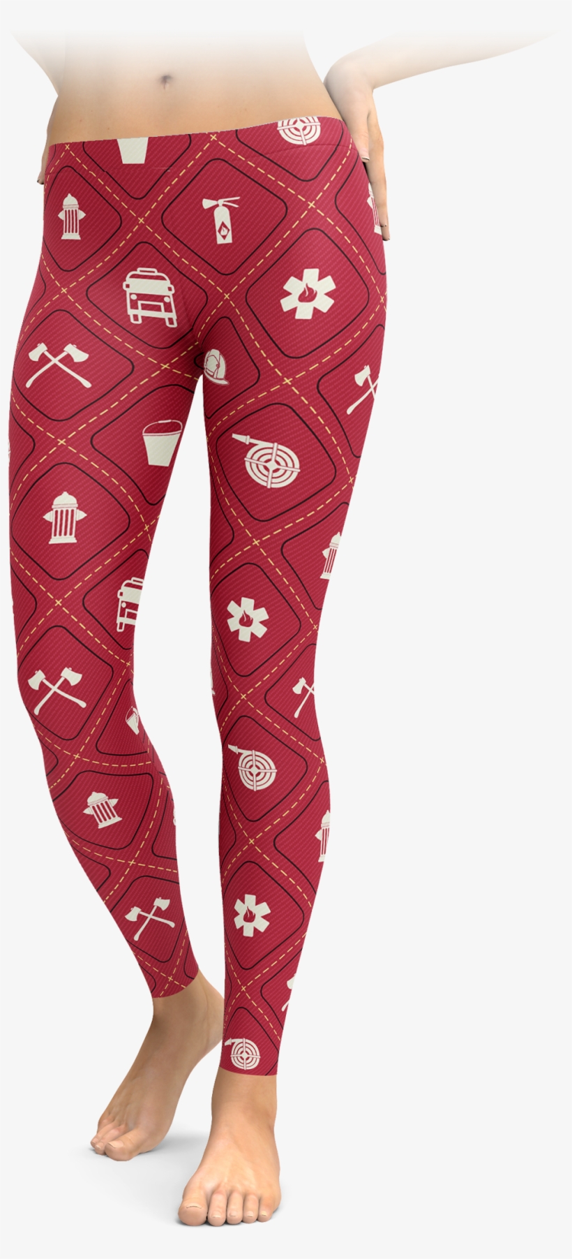 Brave New Look Washington Football Icons Leggings, transparent png