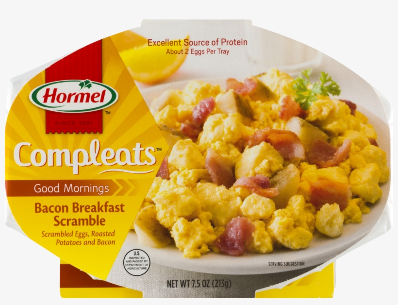 Hormel™ Compleats® Good Mornings Bacon Breakfast Scramble - Compleats Bacon & Potato & Egg 7.5 Oz, transparent png