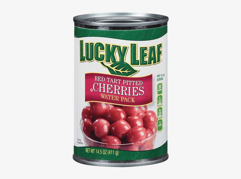 Red Tart Pitted Cherries - Lucky Leaf Cherries, Red Tart Pitted - 14.5 Oz, transparent png